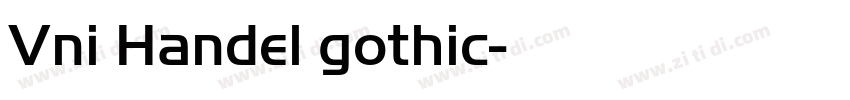 Vni Handel gothic字体转换